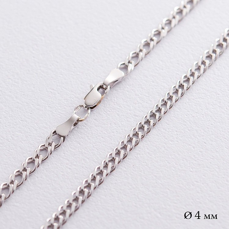 Срібний ланцюжок (плетіння Рембо) р010291 від ювелірного магазину Онікс