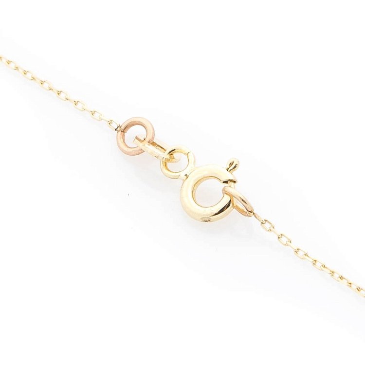 Золоте кольє з фіанітом кол01244 від ювелірного магазину Онікс - 1