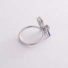 Золотое кольцо "Бабочка" (сапфир, бриллиант) кб0208gl от ювелирного магазина Оникс - 2