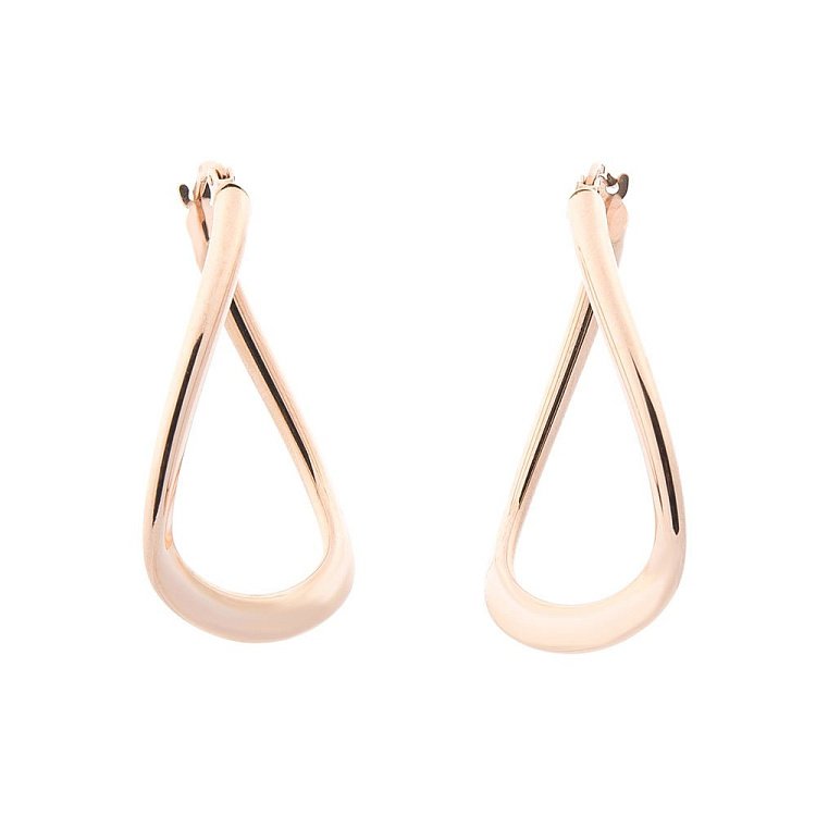 Золоті сережки без каменів с01277 від ювелірного магазину Онікс