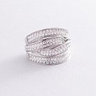 Кольцо в белом золоте с бриллиантами к907 от ювелирного магазина Оникс - 2