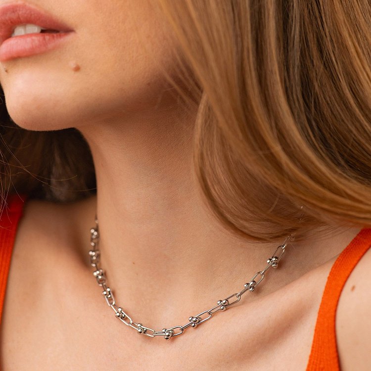 Кольє "Фантазія" в білому золоті кол01877 від ювелірного магазину Онікс - 3