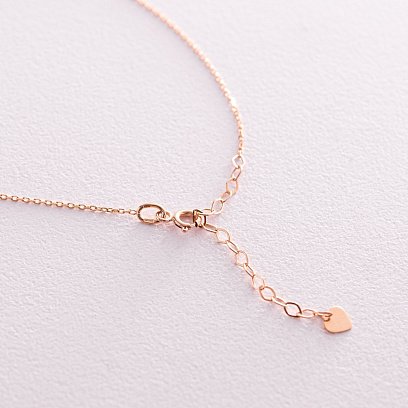 Колье "Герб Украины - Тризуб" в красном золоте (маленький) кол02335 №5