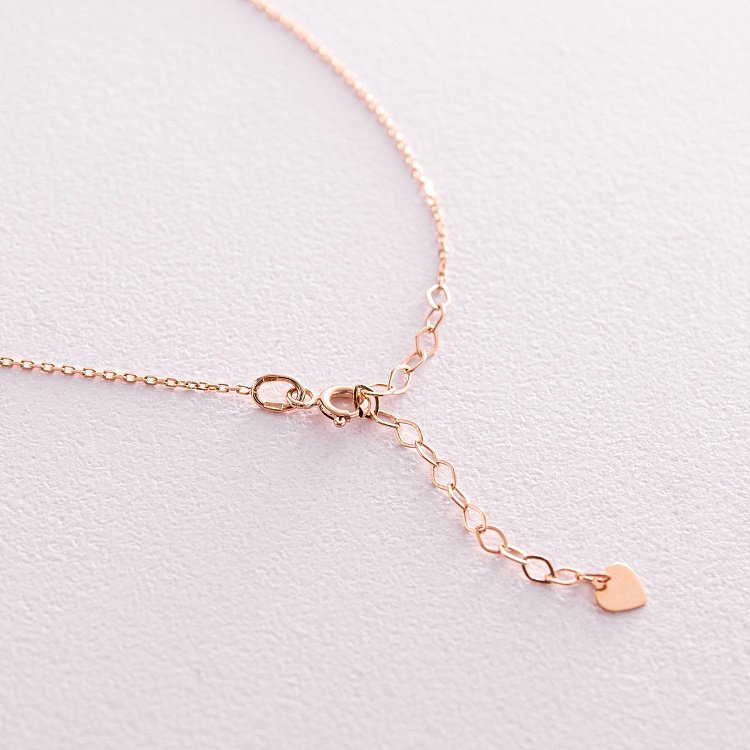 Колье "Герб Украины - Тризуб" в красном золоте (маленький) кол02335 от ювелирного магазина Оникс - 4