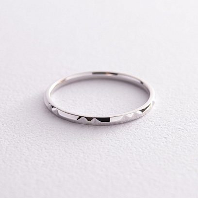 Кольцо "Меган" в белом золоте к07406 №3