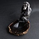 Серебряная фигура ручной работы (пепельница и зажигалка) 23112 от ювелирного магазина Оникс - 1