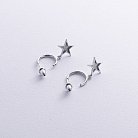 Срібні сережки - пусети "Зірочки" 123023 от ювелирного магазина Оникс - 5