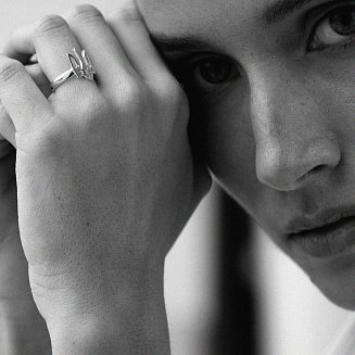 Серебряное кольцо  "Герб Украины - Тризуб" 111379 №15