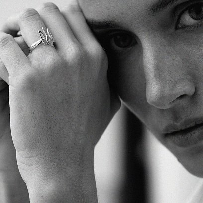 Серебряное кольцо  "Герб Украины - Тризуб" 111379 №15