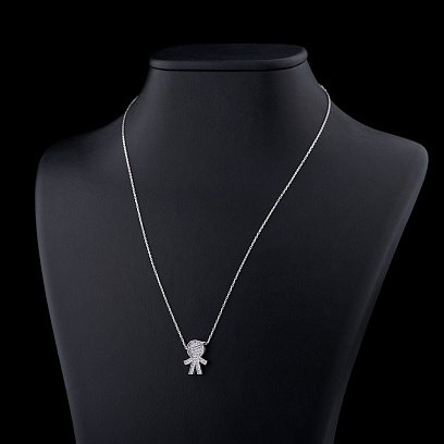 Срібне кольє "Хлопчик" 18411