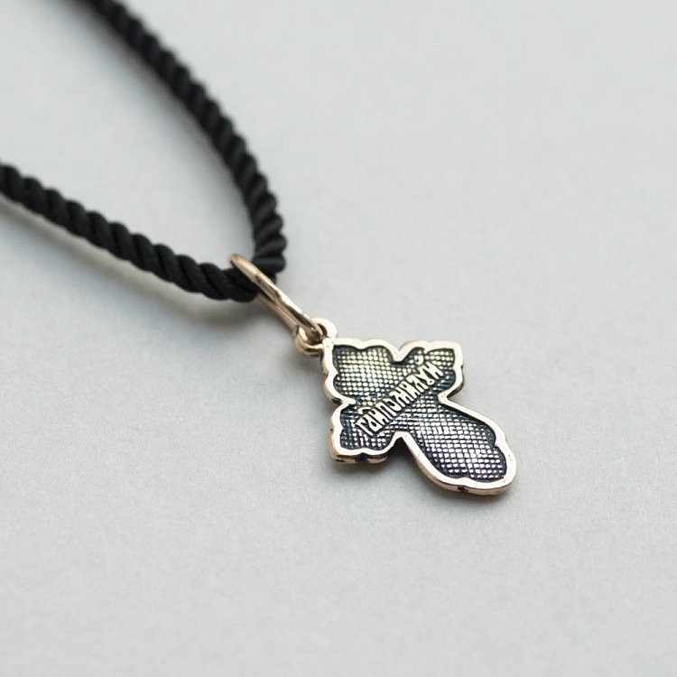 Православный крест с распятием п01868 от ювелирного магазина Оникс - 1