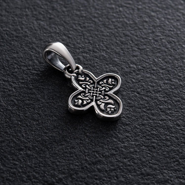 Серебряный крест «Спас Нерукотворный. Молитва» 131018 от ювелирного магазина Оникс - 2