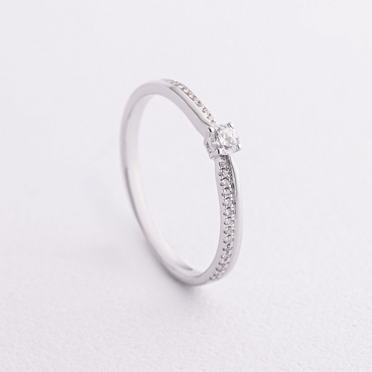 Помолвочное золотое кольцо с бриллиантами кб0624ca от ювелирного магазина Оникс