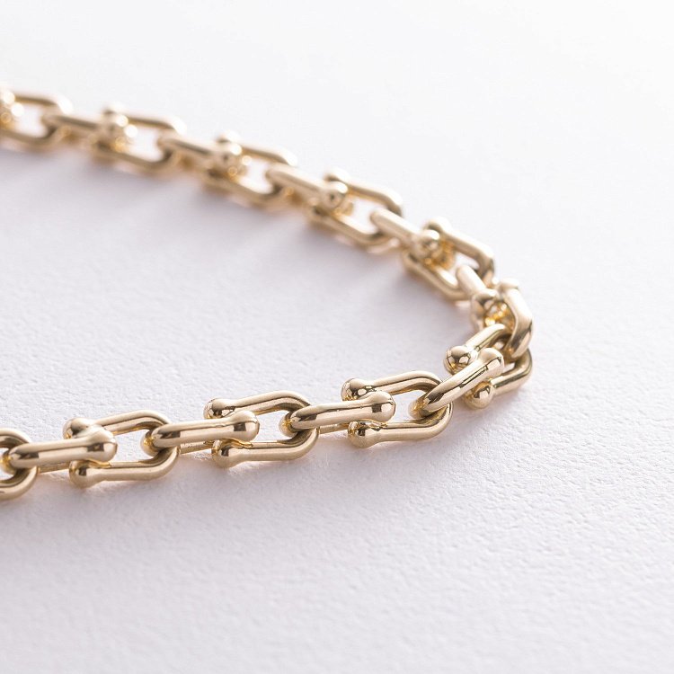 Кольє "Фантазія" у жовтому золоті кол02444 від ювелірного магазину Онікс - 3