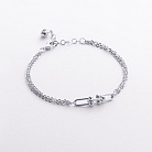 Браслет "Фантазия" в белом золоте б05806 от ювелирного магазина Оникс