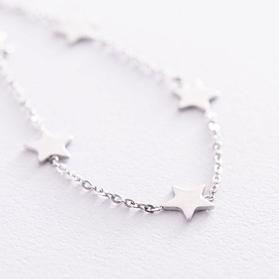 Срібний браслет "Зірочки" 141516 №3