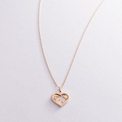 Колье "Планета" в желтом золоте кол01979