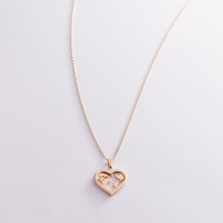 Колье "Планета" в желтом золоте кол01979 от ювелирного магазина Оникс