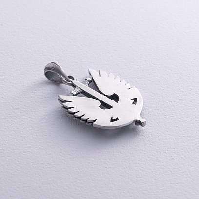 Серебряный кулон "Защитник Украины" 1279 №8