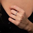 Золотое кольцо с дорожкой камней (бриллианты) кб0436nl от ювелирного магазина Оникс - 5