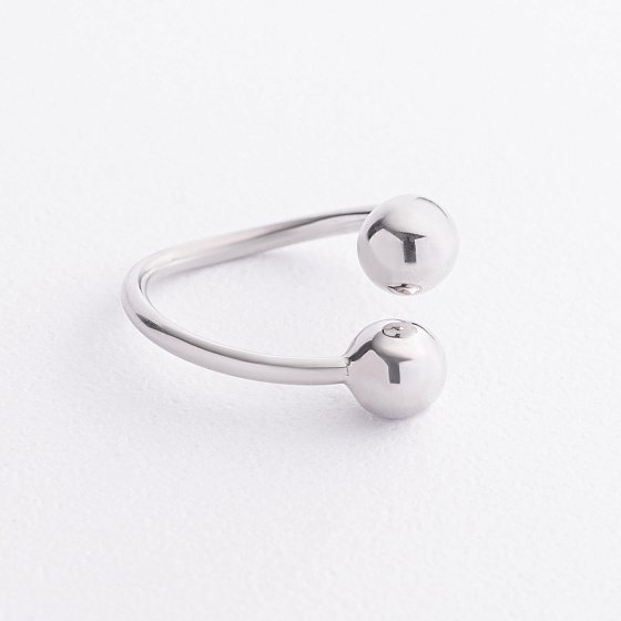 Серебряное кольцо "Шарики" 901-01620 №3