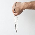 Чоловічий срібний ланцюжок Ц0043ч от ювелирного магазина Оникс - 1