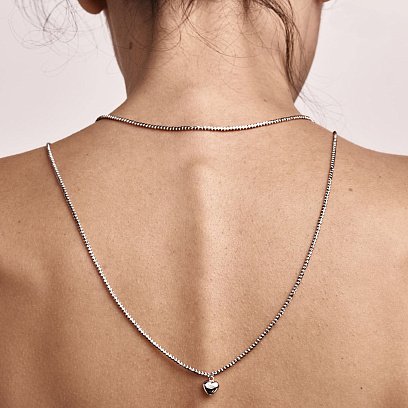 Золотое колье "Сердечко" кол01144 №2