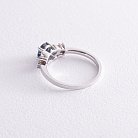 Золотое кольцо с сапфиром и бриллиантами кб02896 от ювелирного магазина Оникс - 4
