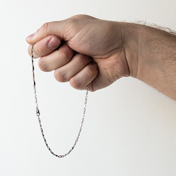 Серебряная мужская цепочка ZANCAN ESC052 от ювелирного магазина Оникс - 1