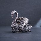 Серебряная паштетница ручной работы "Лебедь" сер00022 от ювелирного магазина Оникс - 3