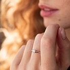 Помолвочное золотое кольцо с бриллиантами кб0410 от ювелирного магазина Оникс - 1
