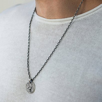 Серебряный кулон "Знак зодиака Телец" 133221тілець №2