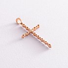 Золотий хрестик з діамантами пб0022he от ювелирного магазина Оникс - 2