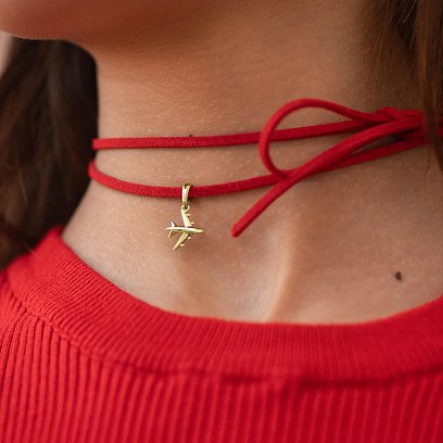 Кулон "Літачок" в жовтому золоті п03476 №3