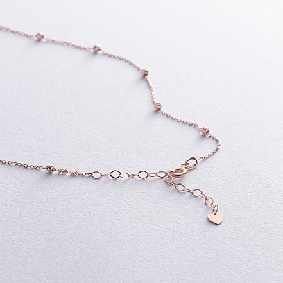 Кольє "Кульки" у червоному золоті кол02461 №5