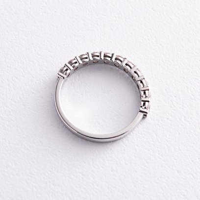 Кольцо в белом золоте с бриллиантами 221101121 №4