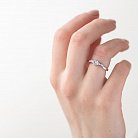 Золотое помолвочное кольцо "Сердце" с бриллиантами р0925б от ювелирного магазина Оникс - 3