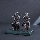 Серебряная фигура ручной работы "Еврейские музыканты" сер00048 от ювелирного магазина Оникс