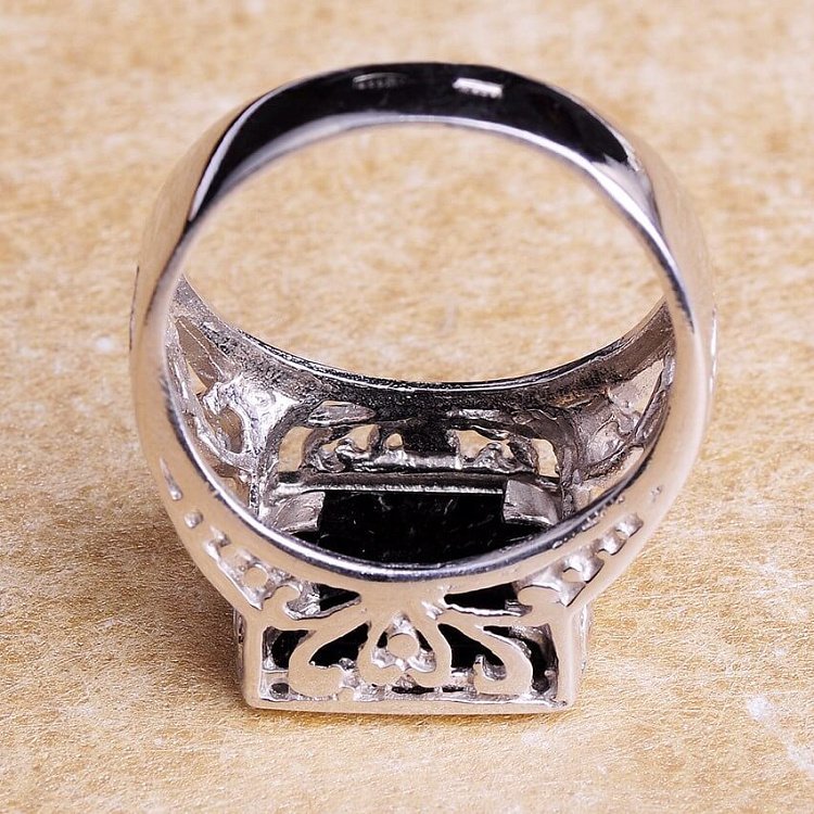 Срібна печатка чоловіча 111311 від ювелірного магазину Онікс - 3