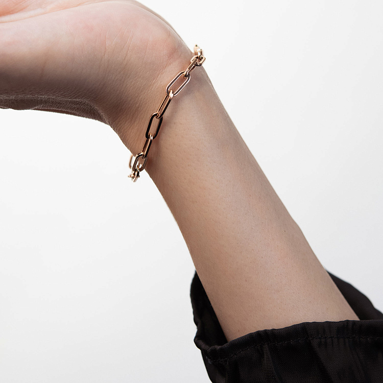 Браслет "Ланцюжок" у червоному золоті б05640 від ювелірного магазину Онікс - 2