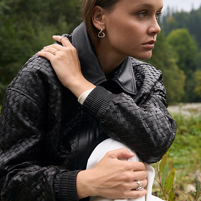 Срібні сережки "Lia" 7259 №9