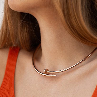 Золотое колье "Гвоздь" кол02553