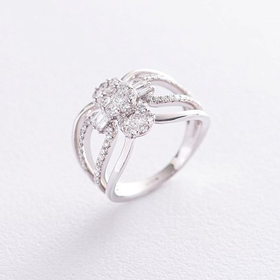 Кольцо в белом золоте (бриллианты) R5036cha