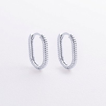 Сережки "Alisia" у білому золоті с09220