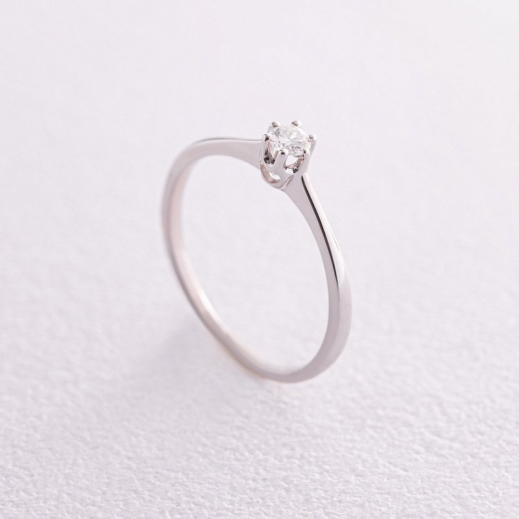 Помолвочное золотое кольцо с бриллиантом кб0425 от ювелирного магазина Оникс