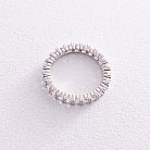 Кольцо "Paris" с дорожкой камней в белом золоте к07202 от ювелирного магазина Оникс - 12