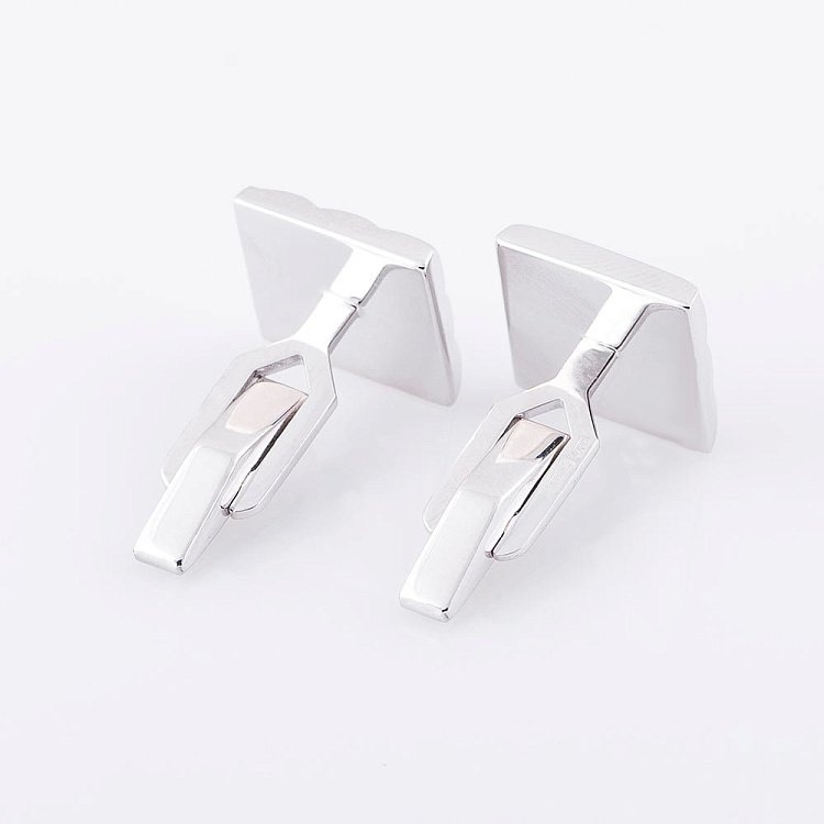 Чоловічі запонки з білого золота зап00059 від ювелірного магазину Онікс - 2