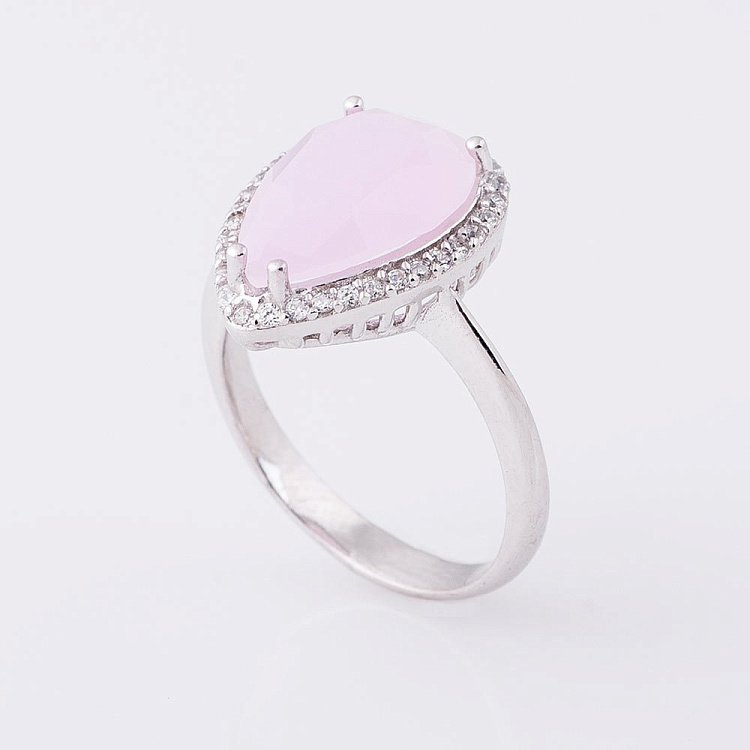 Кольцо с фианитами 111924 от ювелирного магазина Оникс - 1