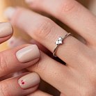 Золотое кольцо "Сердечко" с бриллиантами кб0481nl от ювелирного магазина Оникс - 3