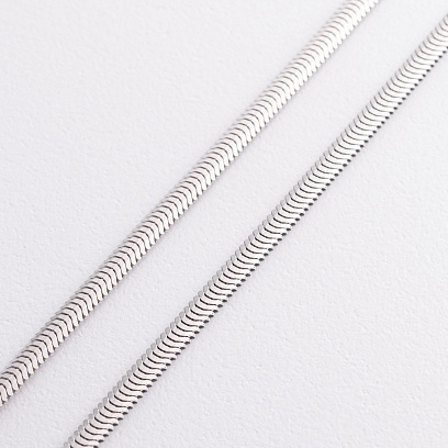 Кольє "Gisele" у білому золоті (снейк - 3.5 мм) ц00327-3,5 №2